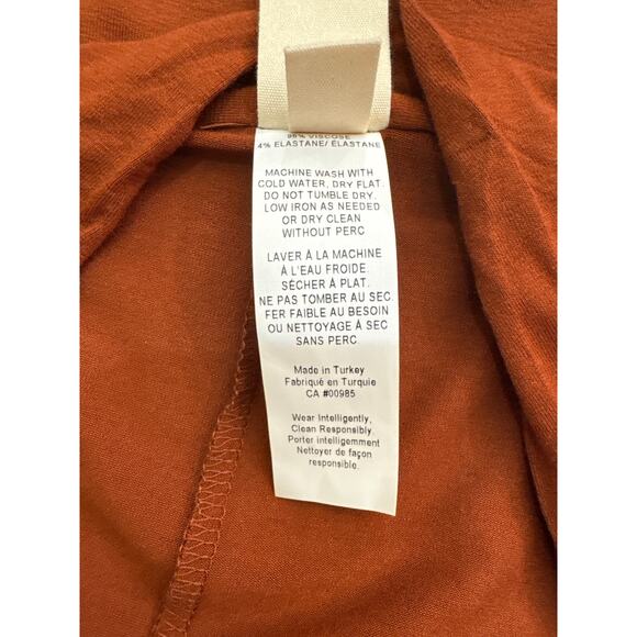 Zero + Maria Cornejo Long Sleeve Rust Blouse - Size XS - Picture 8 of 8